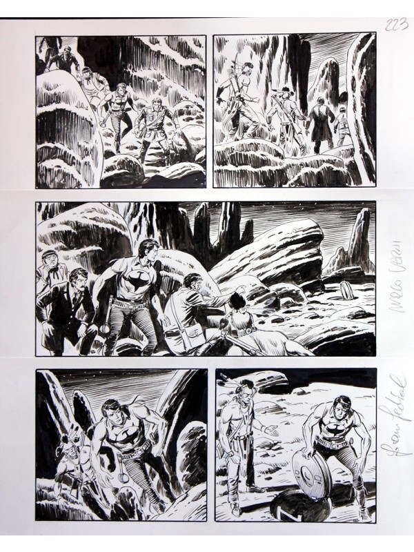 ZAGOR Vendetta infinita Cartella con Tavola originale Zenith n. 655 - "Mad doctor" pag. 95 - SCLS Magazine