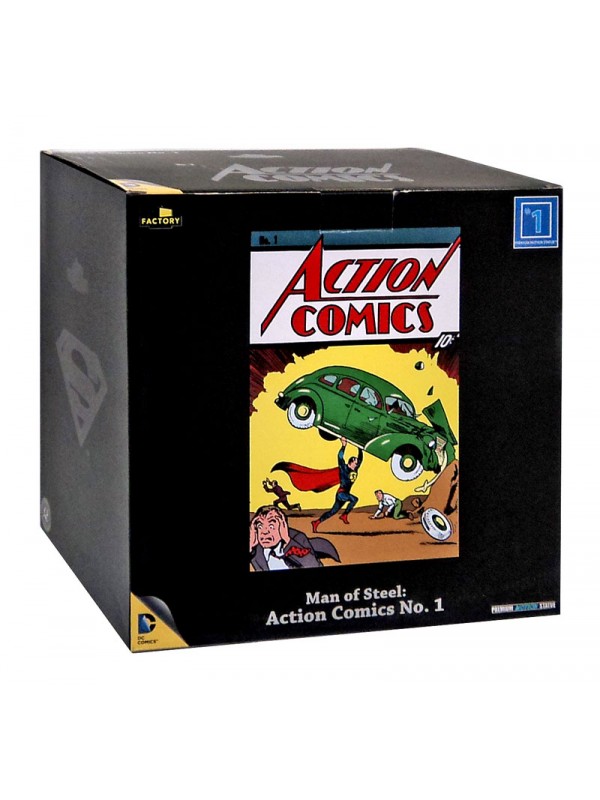 Man of Steel: Action Comics No. 1 - Superman - Premium Motion Statue