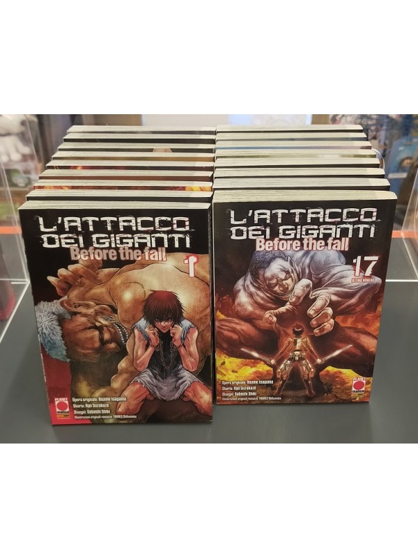 L'attacco dei Giganti - Before The Fall - Il Manga - Prima Edizione - Planet Manga - Serie completa 1/17
