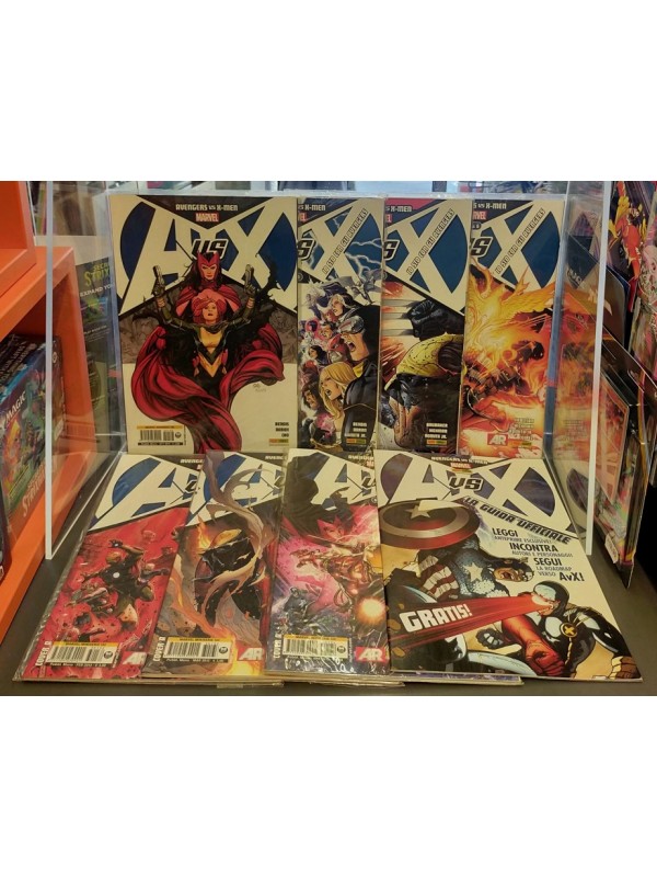 Avengers VS X-Men (Cover A - Io Sto con gli Avengers) - AVX - Marvel Miniserie - Serie Completa 0/6 + Guida Ufficiale - Panini Comics