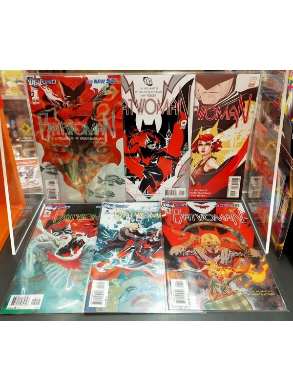 Batwoman - Serie originale U.S.A. - Sequenza in blocco 1/4 + 2 diversi numeri 0 - DC Comics