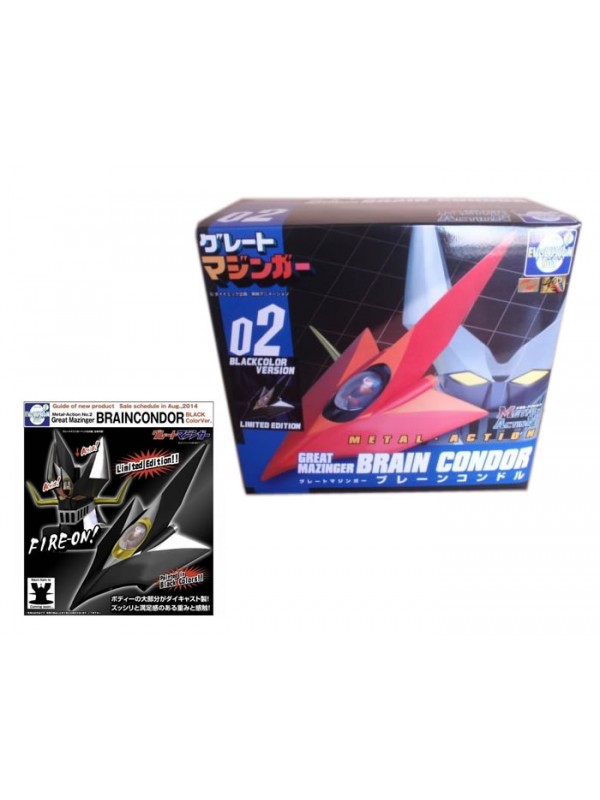 EVOLUTION TOYS - Metal Action 02 Great Mazinger Head + Brain Condor - Blackcolor Version - Limited Edition