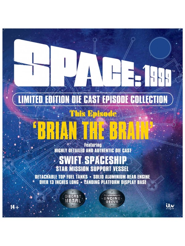 Space 1999 - Limited Edition Die Cast Episode Collection - Brian The Brain - Swift Spaceship and Launchpad Diecast Replica