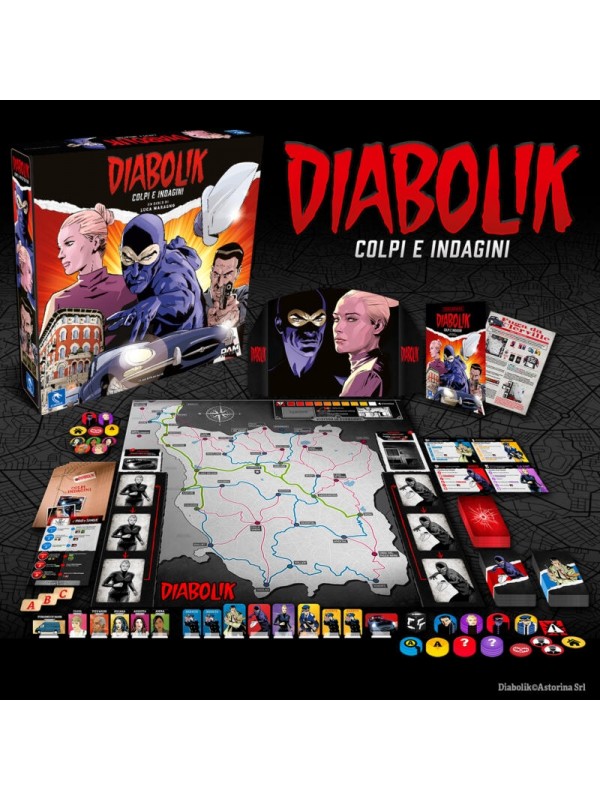 Diabolik - Colpi e Indagini - Pendragon - DAM Thinghs! - Gioco da Tavolo
