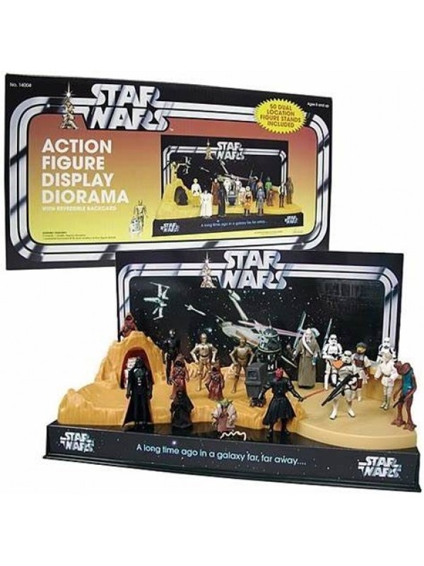 Action Figure Display Diorama with Reversible Backcard - Star Wars - Pride Displays / Retrobilia