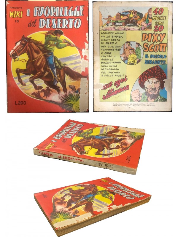 Raccolta Miki n. 16 - I Fuorilegge del Deserto - Casa Editrice Dardo