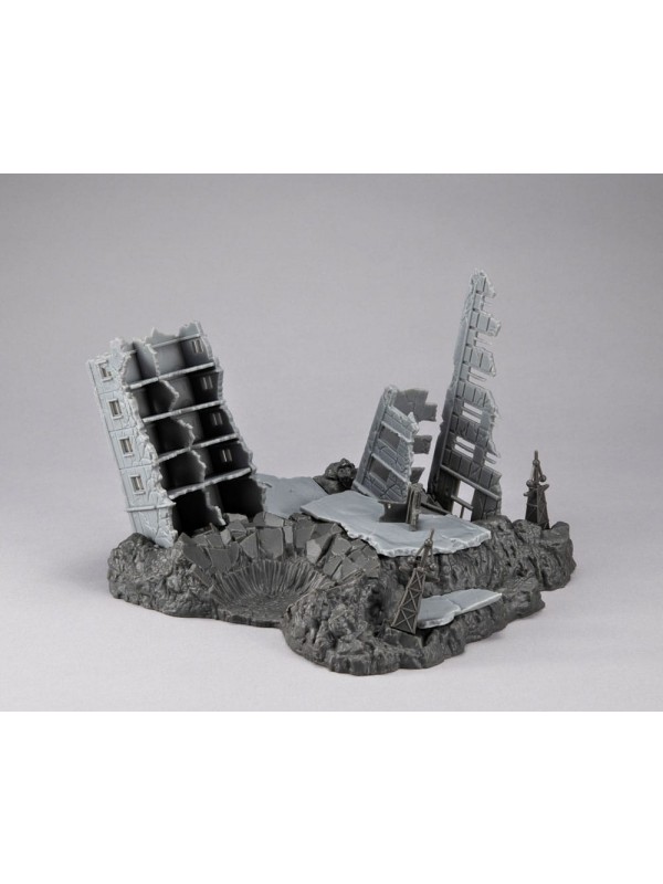 Garma's Fate (The abandoned buildings in New Yark City) - Material Color Edition - Realistic Model Mobile Suit Gundam 1/144 G Structure - GS02M - Diorama - Bandai / Megahouse