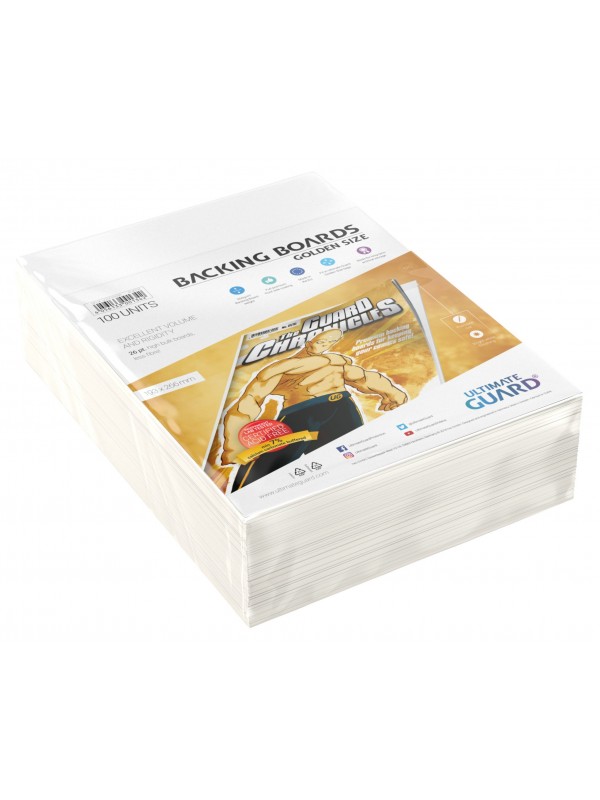 Backing Boards - Golden Size - Cartoncini rigidi per fumetti (formato 193x266 mm) - Ultimate Guard