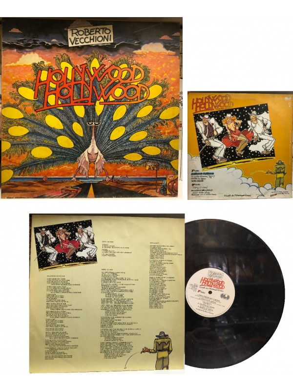 Vinile Roberto Vecchioni - Hollywood Hollywood - Copertina Andrea Pazienza - CGD 20299 - 1982