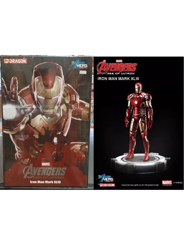 IRON MAN MARK XLIII - Avengers Age of Ultron - Model Kit 1:9 Action Hero Vignette - Dragon (stand circolare)