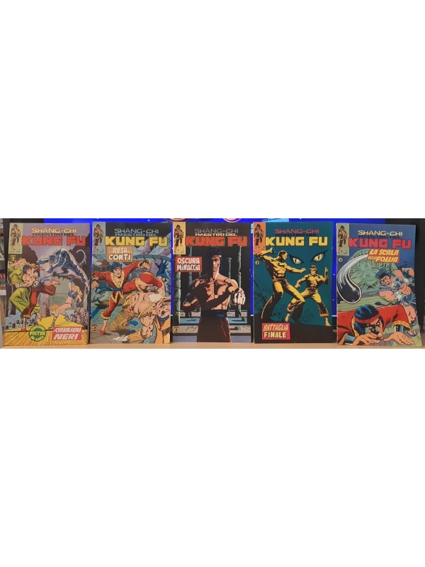 Shang-Chi - Maestro del Kung Fu - Editoriale Corno - Serie completa 1/5 con poster