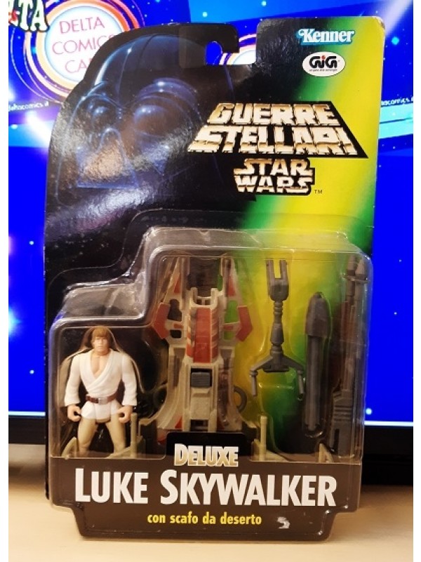 Deluxe Luke Skywalker con scafo da deserto - Action figure con veicolo - Star Wars - Guerre Stellari - Kenner/GiG