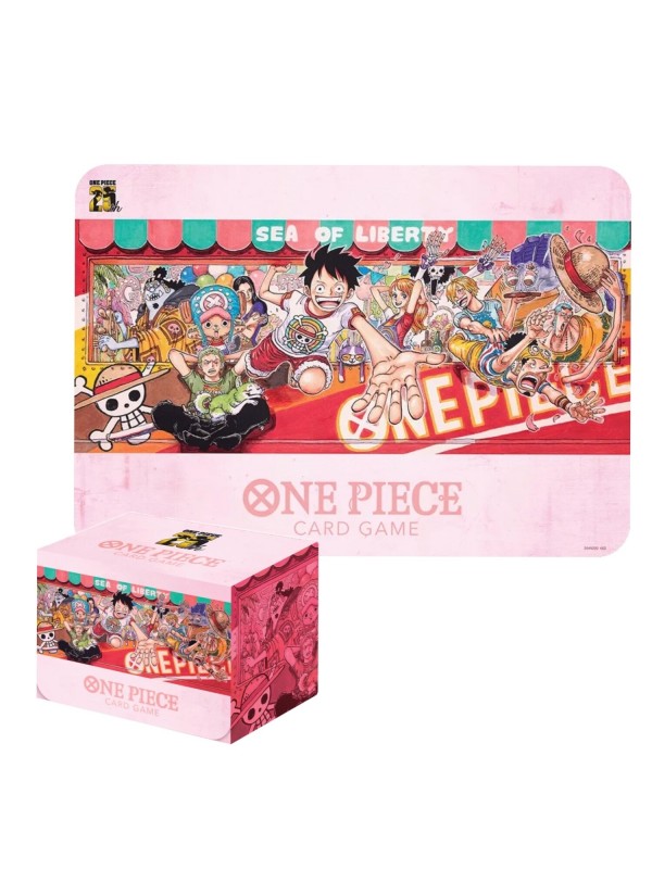 Playmat and Card Case Set - 25th Edition - One Piece Card Game - Bandai Namco