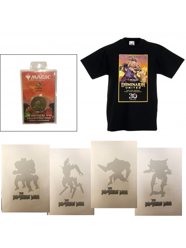 Set Merchandising The Brother's War - Maglietta + Moneta + 4 model kit - Magic the Gathering