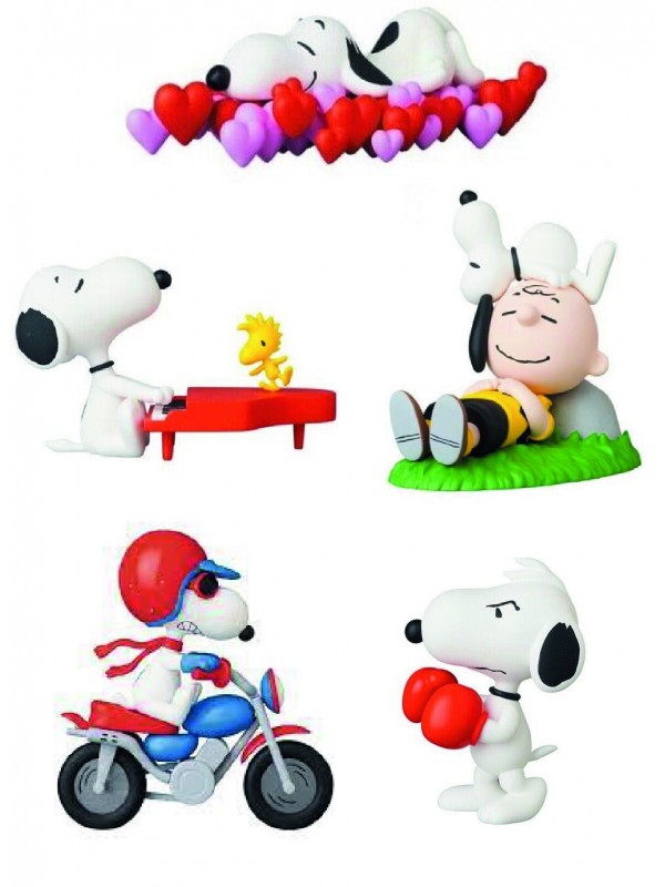 Set 5 Statue Snoopy - Peanuts - Ultra Detail Figure - MedicomToy