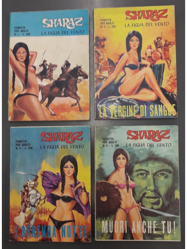 Sharaz - La Figlia del Vento - Società Internazionale di Edizioni (La Terza Editrice) 1971 - Serie completa 1/4