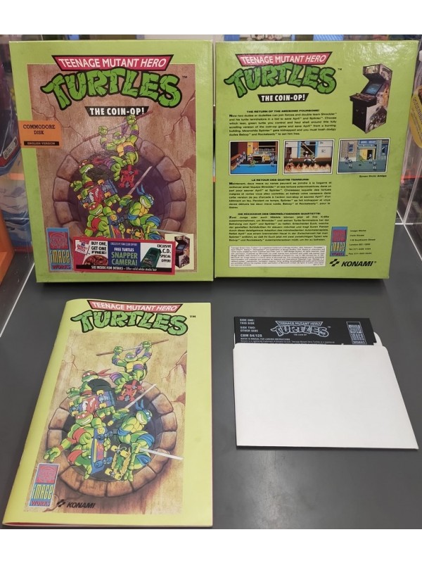 Teenage Mutant Hero turtles - The Coin-Op - Commodore 64/128 Disk - Konami / Image Works