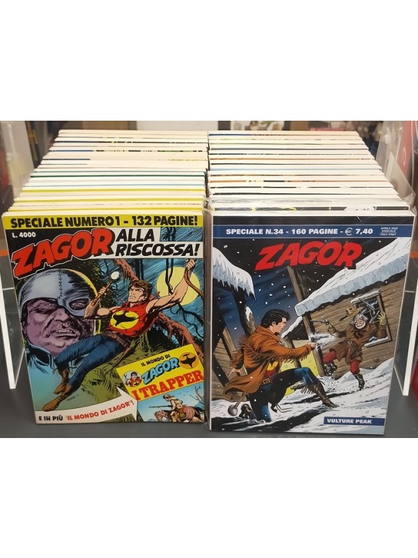 Zagor Special - Sergio Bonelli Editore - Sequenza in blocco 1/34 senza Albetti allegati