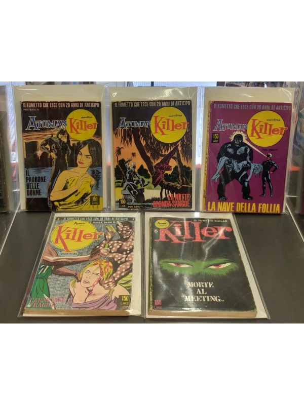 Atoman contro Killer (1965) - Serie Completa originale 1/5 -  Edizioni N.I.E. 