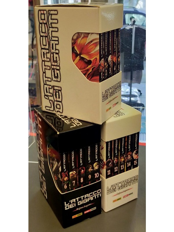 L'Attacco dei Giganti con Cofanetto - Sequenza in blocco 1/15 - Planet Manga
