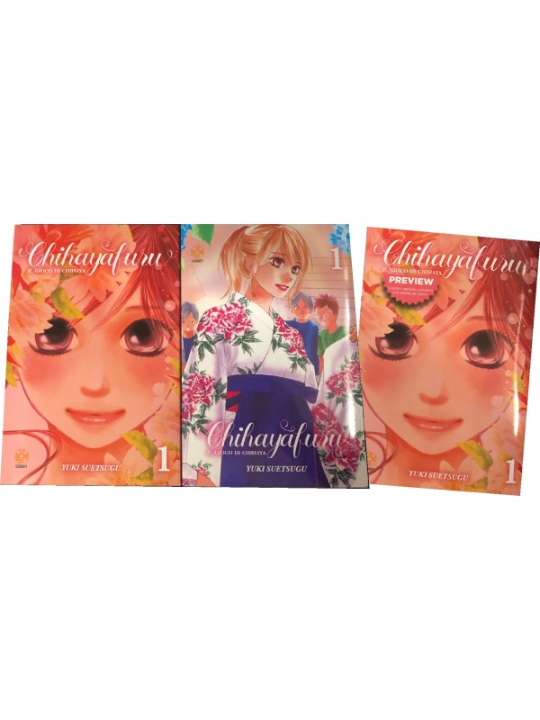 Chihayafuru - 1 Il Gioco di Chihaya - 2 volumi + 1 copia omaggio - YukiSuetsugu - GOEN