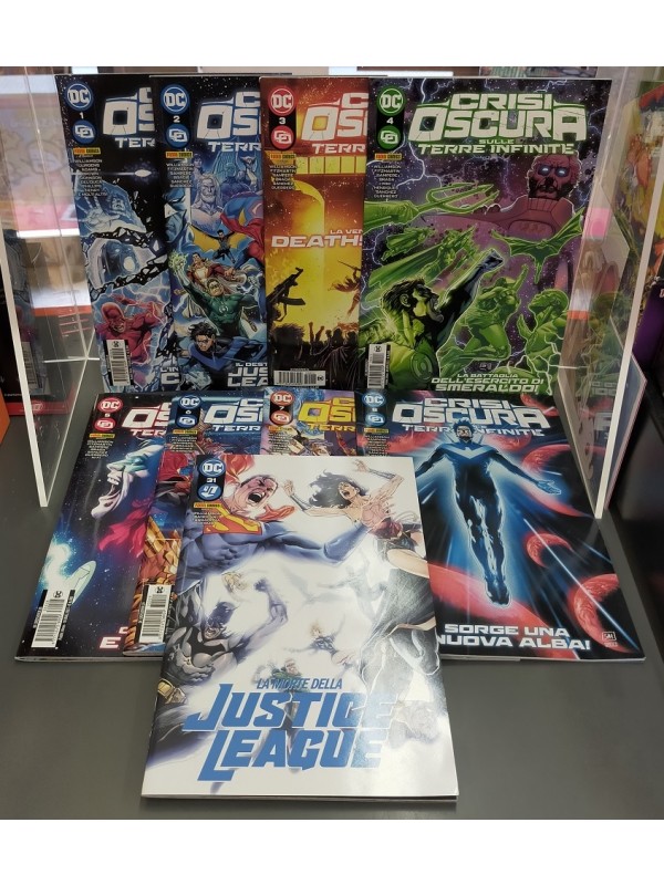 Crisi Oscura sulle Terre Infinite (DC Crossover) - Serie completa 1/8 + Justice League 31 (Prologo della serie) - Panini Comics