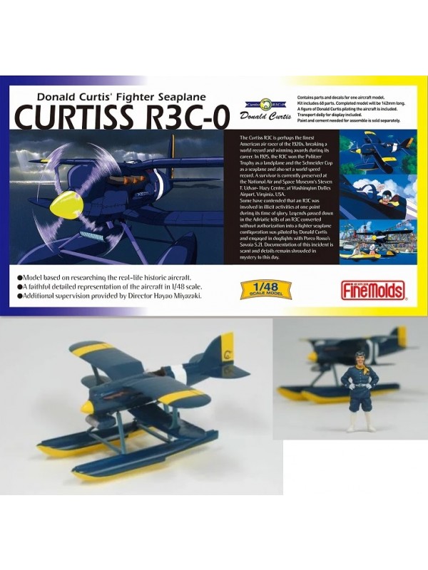 Curtiss R3C-0 - Donald Curtis' Fighter Seaplane - Il Porco Rosso - 1/48 Model Kit - Maison Ghibli / FINEMOLDS