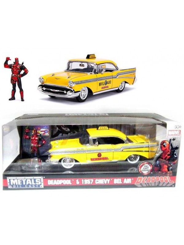 Deadpool & 1957 Chevy Bel Air - Metals Die Cast - Jada Toys Inc.