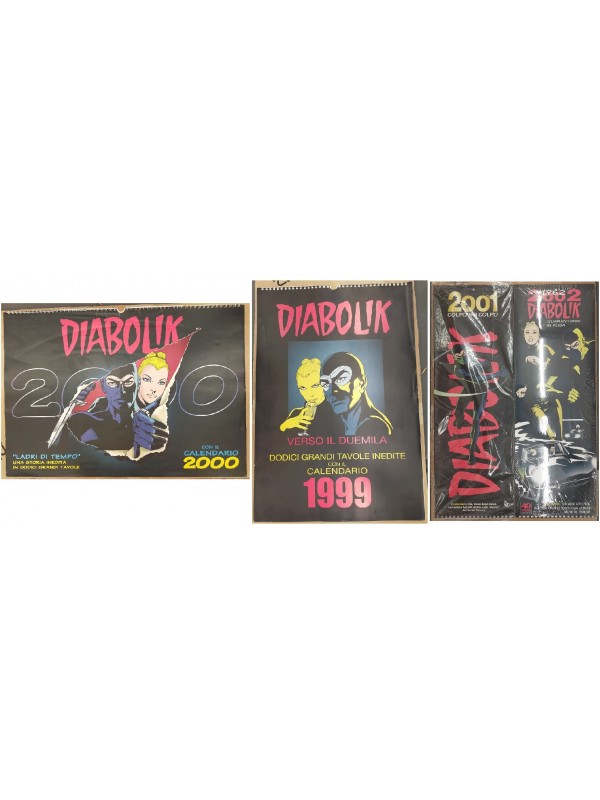 Diabolik - Pack 4 Calendari (1999 -2000 - 2001 - 2002) - Astorina