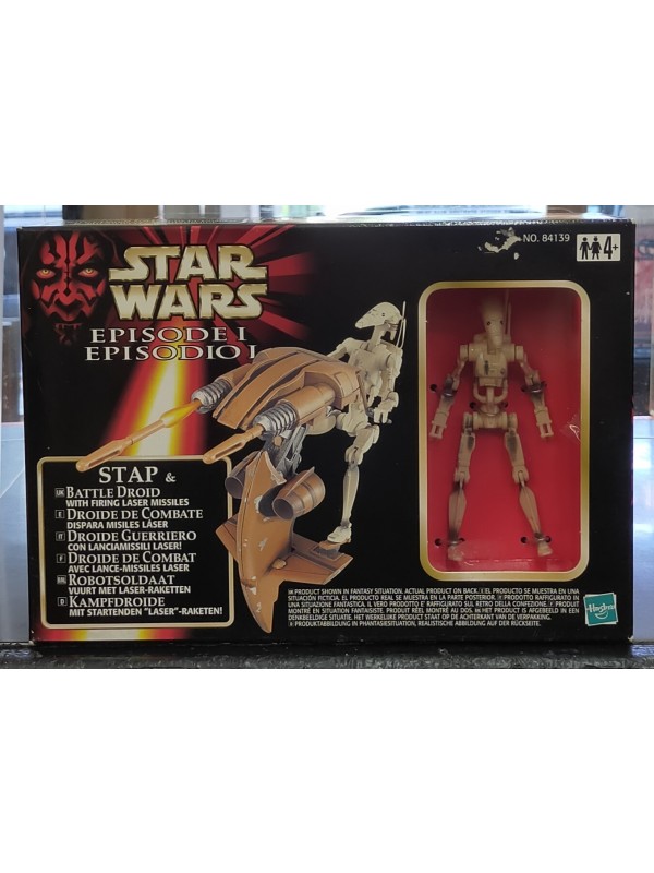 Droide Guerriero con Lanciamissili Laser! - Battle Droid with firing Lase Missiles - Star Wars Episodio I - Hasbro
