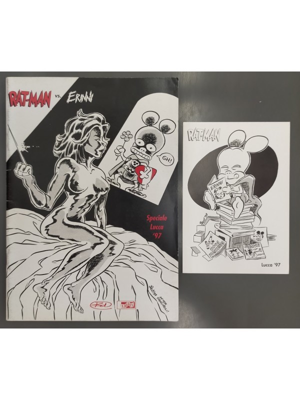 RAT-MAN vs. ERINNI - Leonardo Ortolani / Ade Capone - Speciale Lucca '97 - Edizioni BD e Liberty - CON CARTOLINA