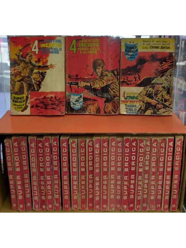 SUPER EROICA (Supereroica) - Collana Eroica (1965) - Prima Edizione - Sequenza in blocco 1/662 - Editoriale Dardo