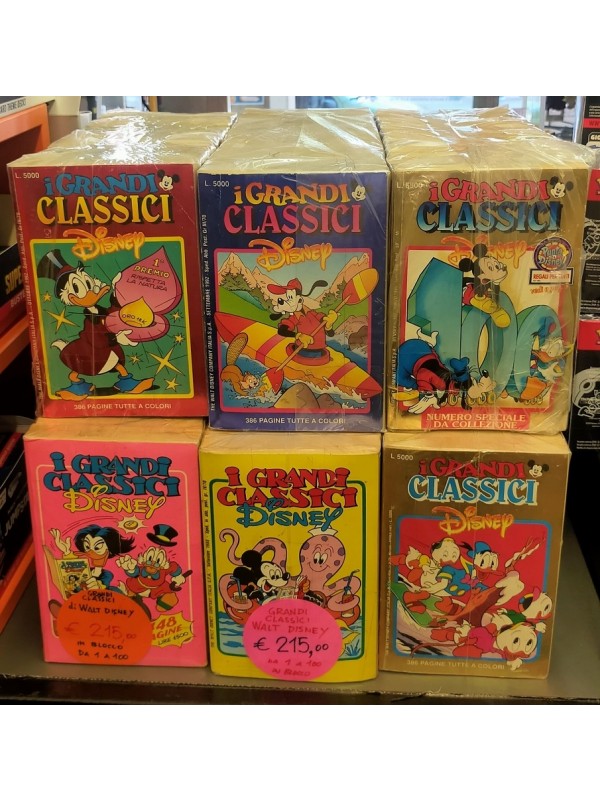 I Grandi Classici Disney - Sequenza in blocco 1/100 - Mondadori/Disney