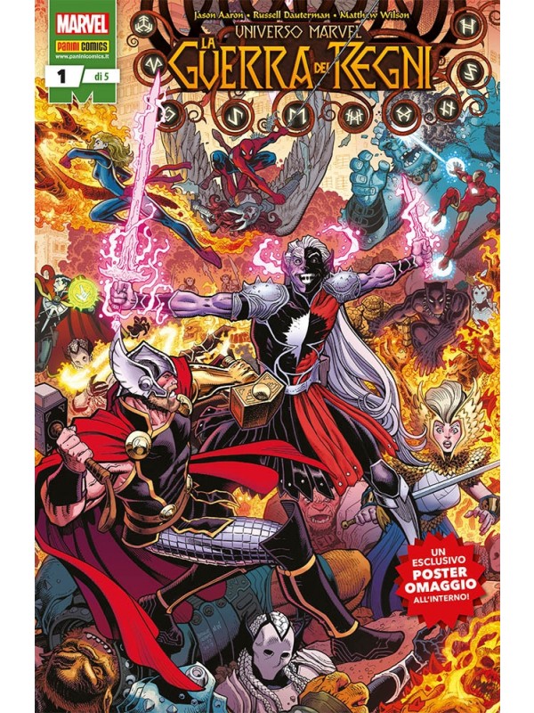 La Guerra dei Regni - Universo Marvel - Marvel Miniserie - Panini Comics - Serie Completa 1/5
