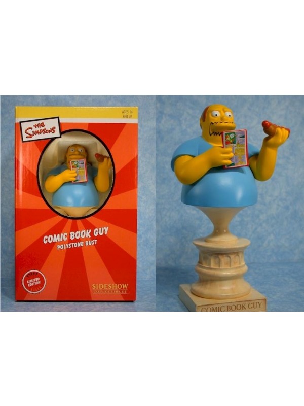 Comic Book Guy (Uomo dei Fumetti) - Polystone Bust - Limited Edition - The Simpsons  - Sideshow Collectibles