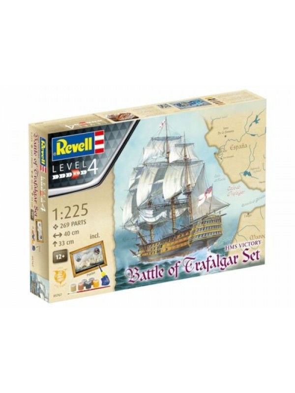 Battle of Trafalgar Set - HMS Victory - Model Kit in scala 1:225 (269 pezzi) - Revell