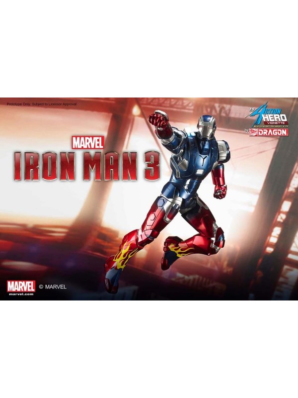 IRON MAN 3 MARK XXII - Hot Rod Armor - Model Kit 1:9 Action Hero Vignette - Club Exclusive - Dragon