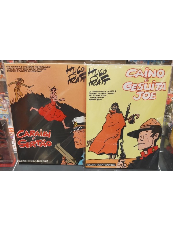 Pack Hugo Pratt - Caino e Gesuita Joe + Caraibi e Sertao - Prime Edizioni (1984) - Edizioni Orient Express