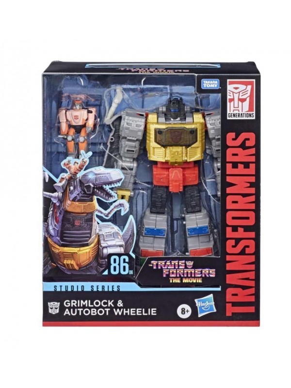 The Transformers: The Movie 1986 - Studio Series Leader Class - Grimlock & Autobot Wheelie Action Figure - Hasbro/Takara Tomy