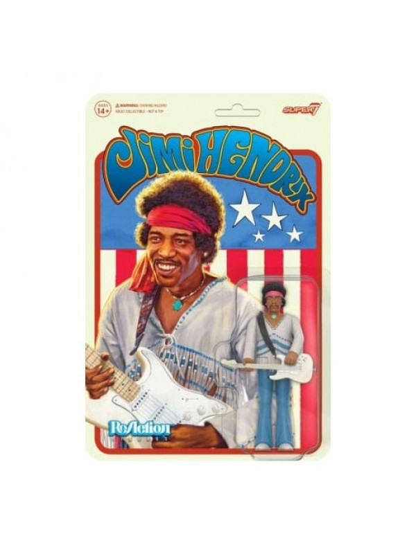 Jimi Hendrix (Festival) - ReAction Action Figure 10 cm - Super7