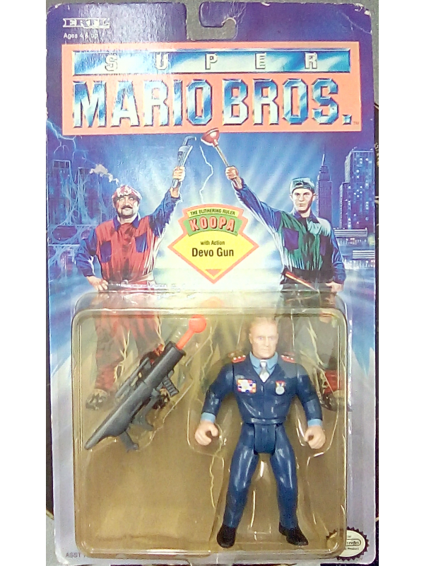 The Slithering Ruler KOOPA with Action Devo Gun - Super Mario Bros. - Nintendo - Action Figure