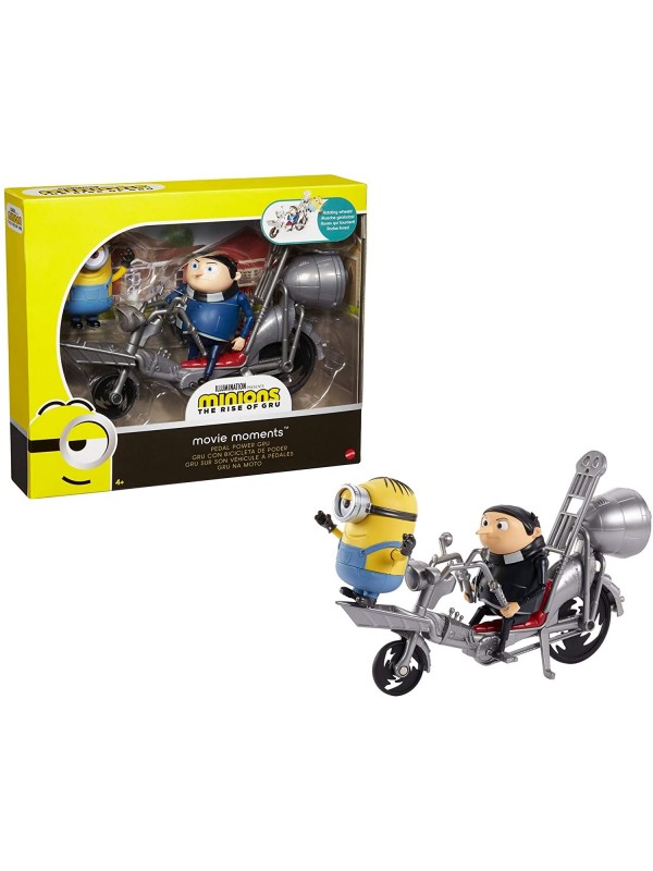 La Super Bici di Gru - Pedal Power Gru - Illumination Presents Minions The Rise of Gru - Mattel - Action Figure