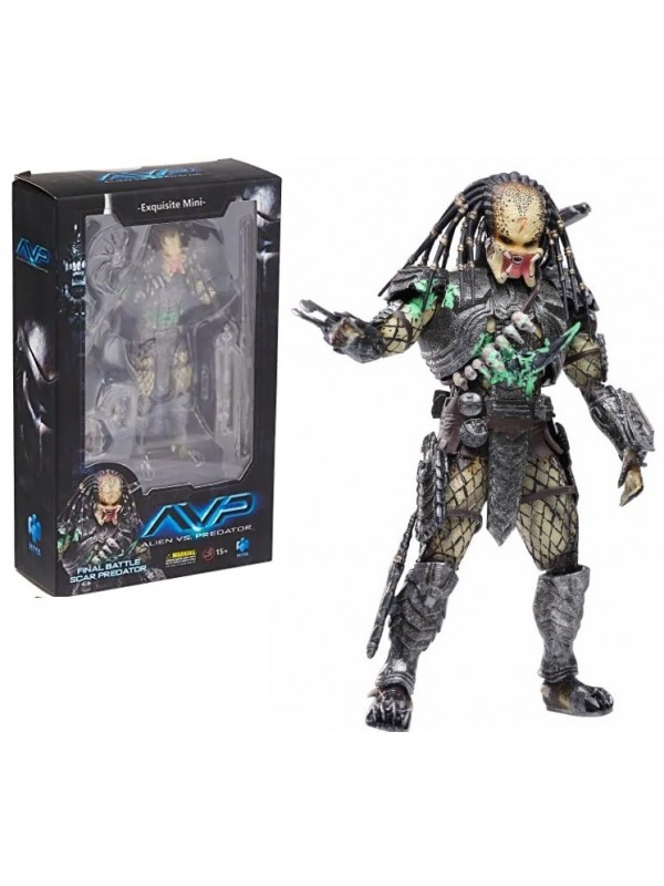 Final Battle Scar Predator - Alien Vs.Predator - Exquisite Mini - Action Figure - Hiya