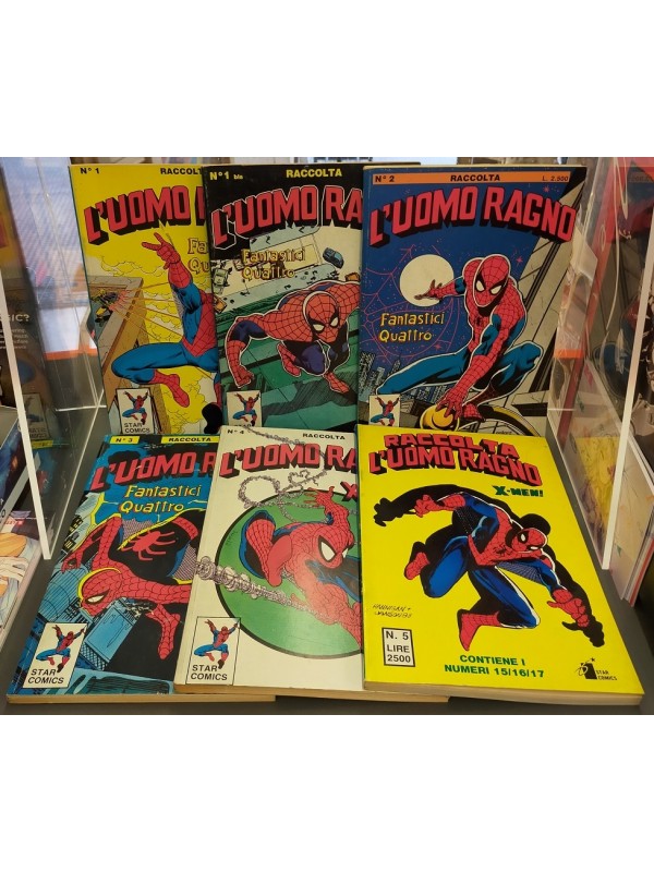 L'Uomo Ragno Raccolta - Star Comics - Sequenza in blocco 1/5 + Numero 1 Bis