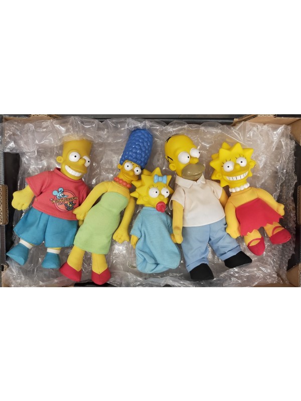The Simpsons - Set di 5 Hard Head Plush - 1990 20th Century Fox