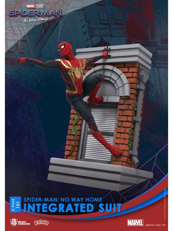 Spider-Man Integrated Suit - Spider-Man: No Way Home - DS 101 - D-Stage PVC Diorama  - CLOSED BOX VERSION - 16 cm - Beast Kingdom