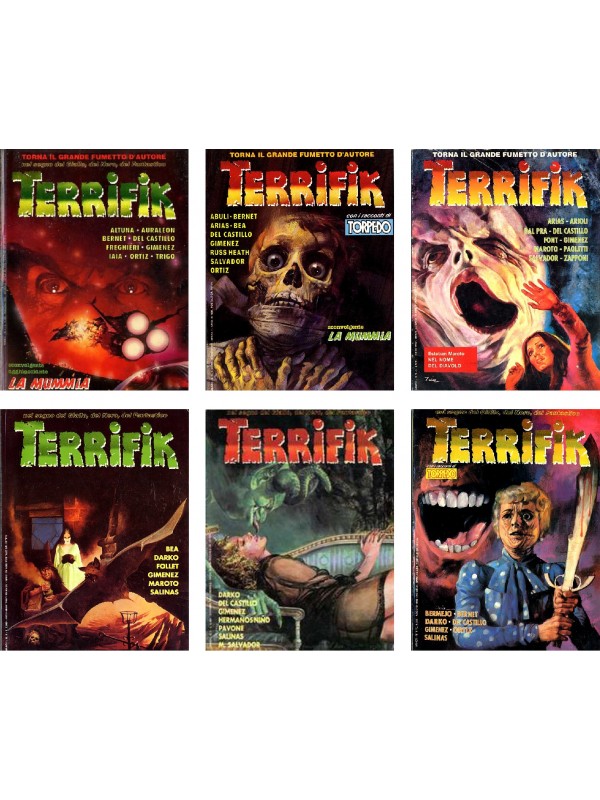 TERRIFIK - Serie Completa 1/6 - Editrice Cenisio - Alessandro Distribuzione