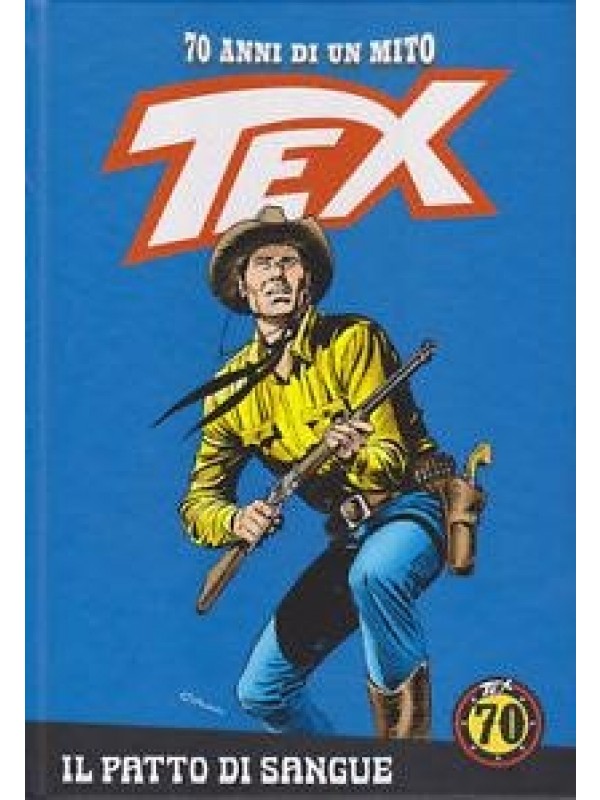 Tex - 70 anni di un Mito - Sequenza in blocco 1/50 + 2 albi di figurine - SBE / Gazzetta / Corriere