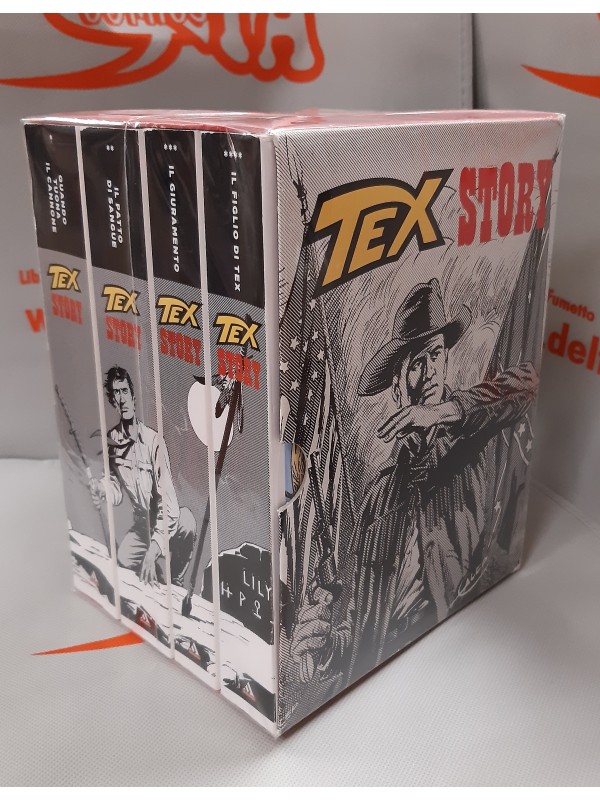 Tex Story - Sergio Bonelli Editore/Mondadori - Serie completa di 5 volumi brossurati + Cofanetto Raccoglitore