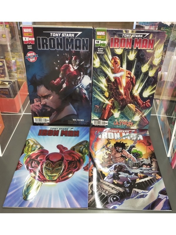 Tony Stark Iron Man - Panini Comics - Serie completa 1/18 + Variant n. 1 e Variant n. 5